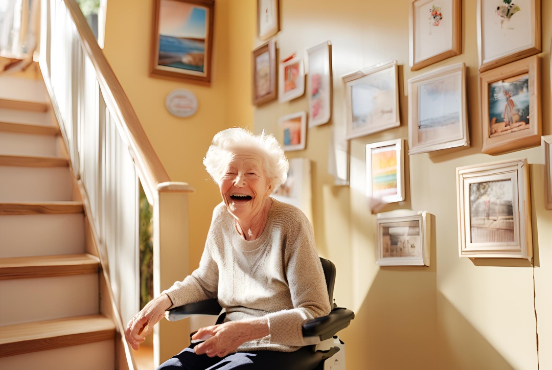 Fun on a Stairlift