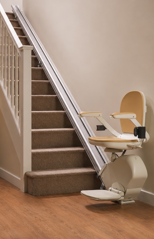 New straight stairlift fitted in a Nantwich property by local engineers